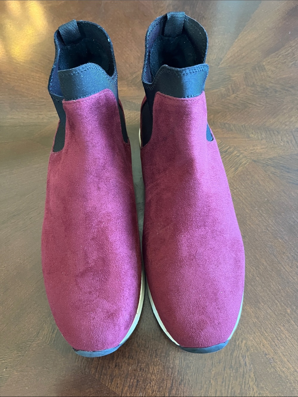 Kenneth Cole Reaction Women's Burgundy Suede Ankle Booties